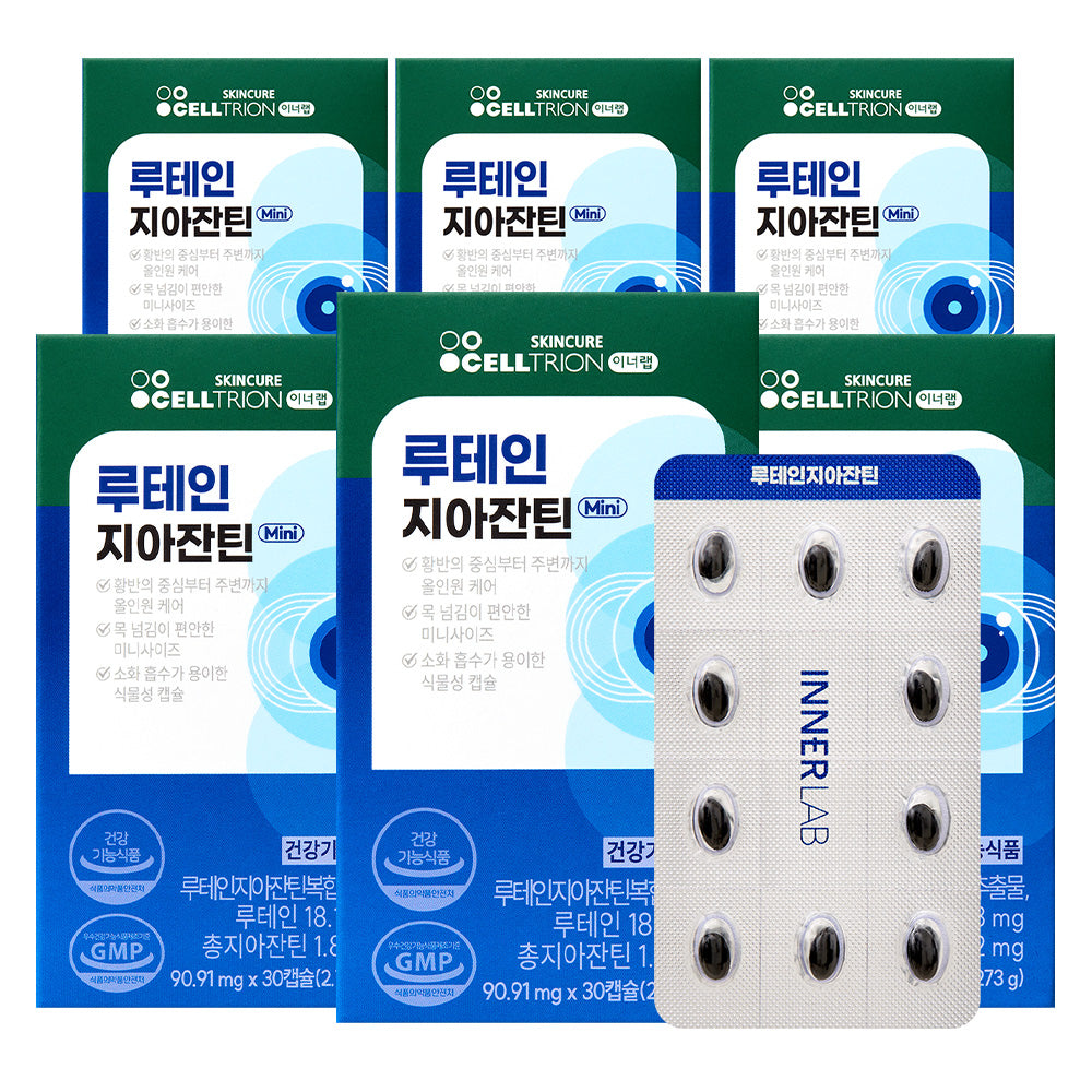 Celltrion InnerLab Lutein & Zeaxanthin 500 mg x 30 Capsules (6 Pack)