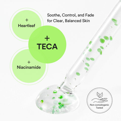 Soonsu Beauty Heartleaf TECA Capsule serum Calming Drop packaging design