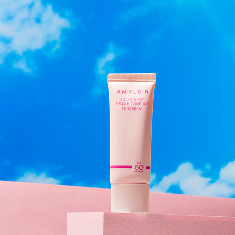 AMPLE:N Solarshot Peach Tone-Up Sun Cream 40ml SPF50+ PA++++