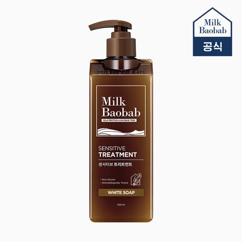 Milk Baobab Sensitive Treatment White Soap, 500ml