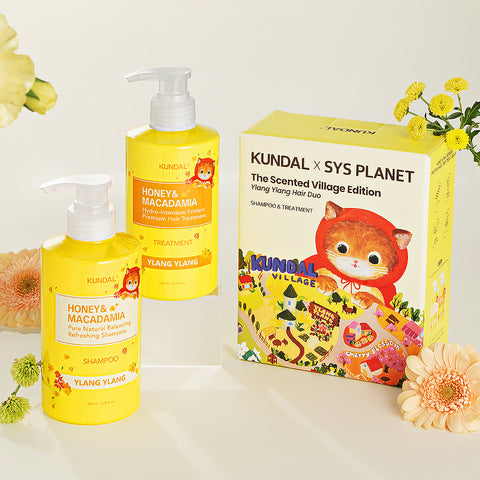Kundal Shampoo & Treatment - The Scented Village Edition 500ml (2-Piece Set)
