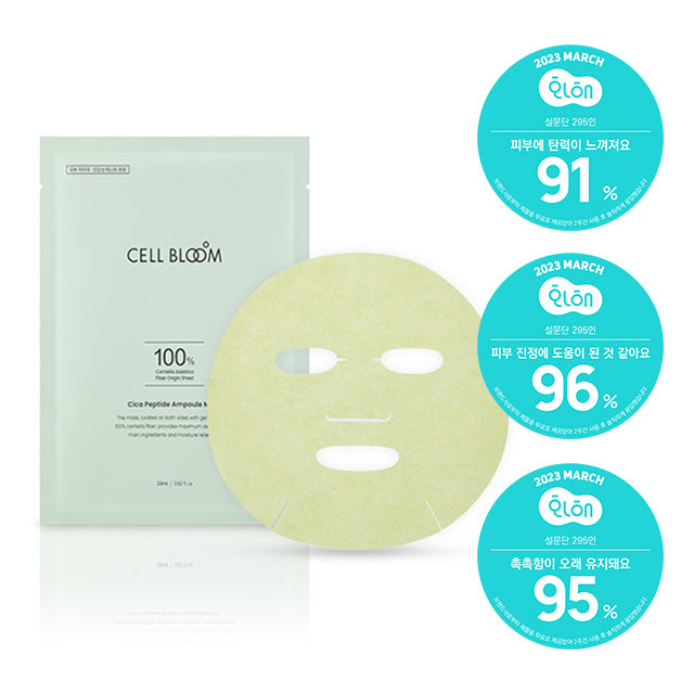 CellBloom Cica Peptide Ampoule Mask 23ml (1 sheet)