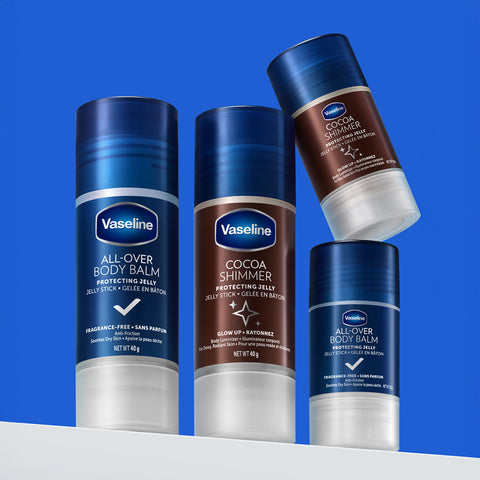 Vaseline Body Balm Jelly Stick Cocoa Shimmer 40G + 15G
