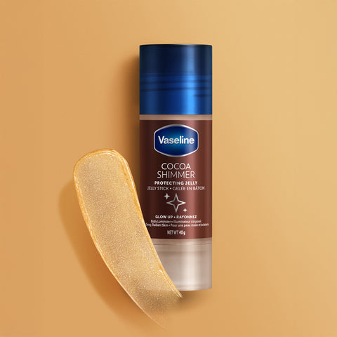 Vaseline Body Balm Jelly Stick Cocoa Shimmer 2x40g + 15g