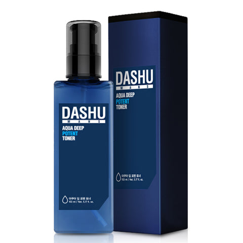 Dashu Men's Aqua Deep Poten Toner 153ml + All-in-One Lotion 153ml 2-Piece Set