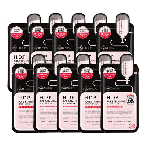 Mediheal Best HDP Pore Stamping Black Pore Mask Pack (10 Sheets)