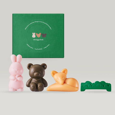 Donggubat Forest Animals Perfume Bar 4-Piece Set