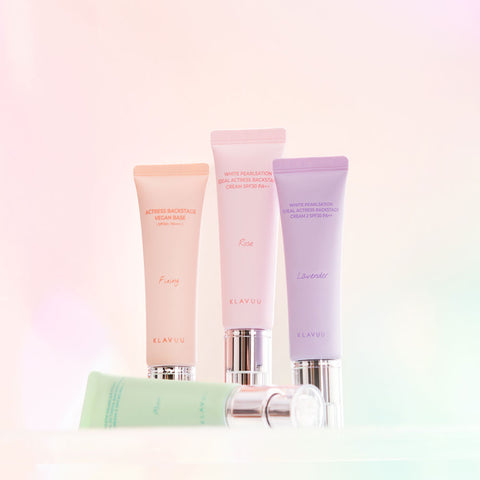 KLAVUU Vegan Fixing Boosting Tone-Up Makeup Base (30ml SPF50+) + Boosting Cream Set