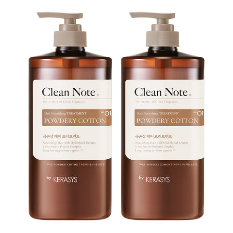 Kerasys Clean Note Powdery Cotton Perfume Shampoo 1L x2 + Oilex Shampoo 60ml