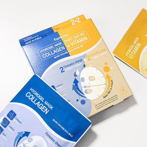 Farmstay Hydrogel Mask Sheet Duo Set (4 Sheets)