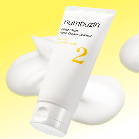numbuzin No.2 Deep Clean Fresh Cream Cleanser 120ml Double Pack