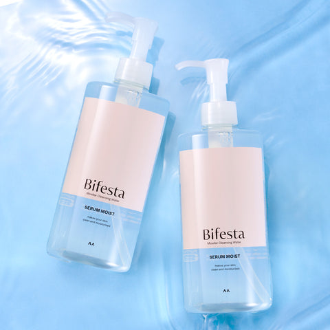 Bifesta Gentle Micellar Cleansing Water Serum Moist 400ml (2 Pack)