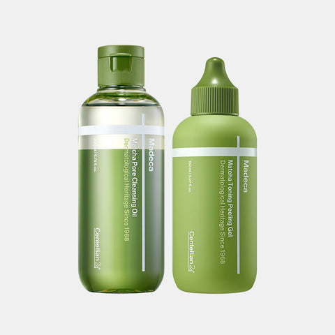 Centellian24 Madeca Matcha Toning Peeling Gel 150ml + Matcha Cleansing Oil 200ml