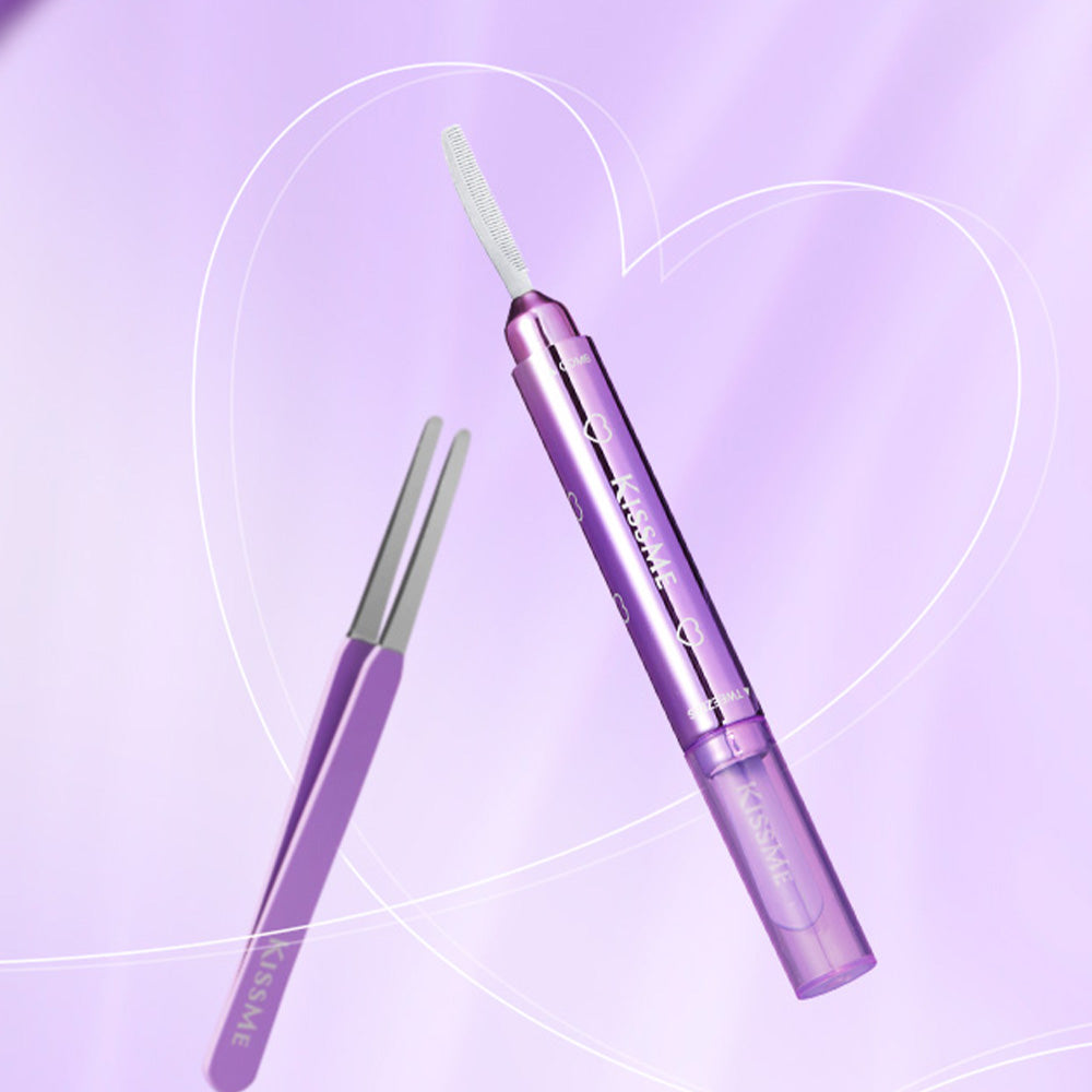 Kiss Me Eyelash Comb & Tweezer Kit