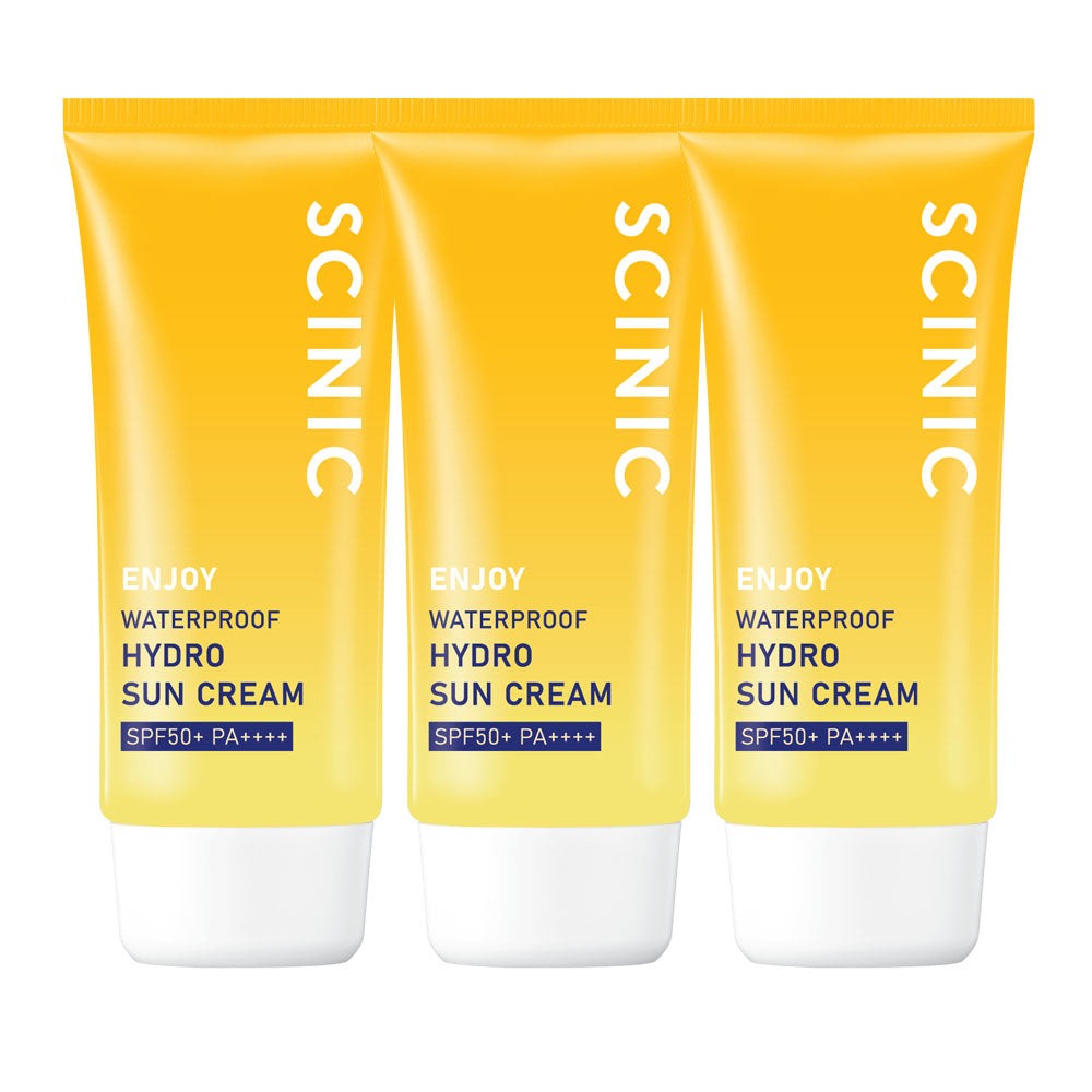 Scinic Enjoy Waterproof Organic Sunscreen 80ml - Face & Body (3 Pack)