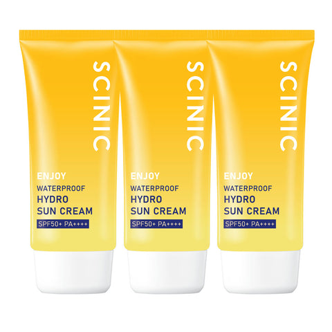 Scinic Enjoy Waterproof Organic Sunscreen 80ml - Face & Body (3 Pack)