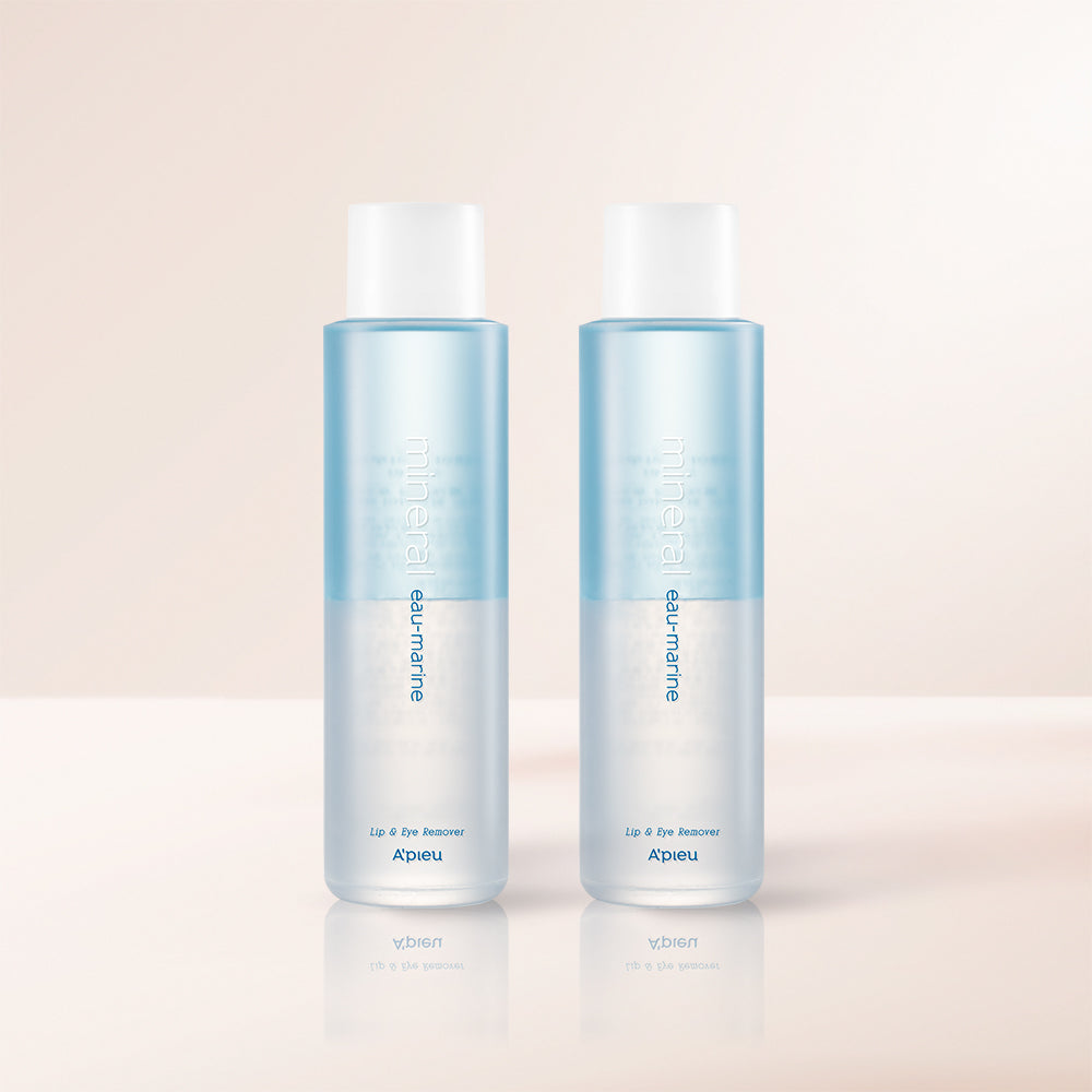 A'PIEU Mineral Lip & Eye Remover 250ml (O-Marin) (2 Pack)