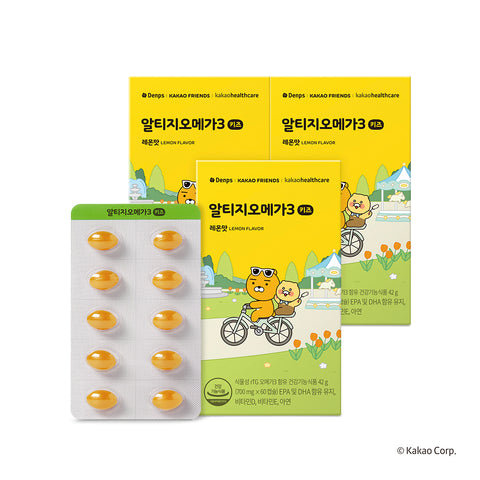 Denps x Kakao Friends RTG Omega-3 Kids 3-Box (45-Day Supply)