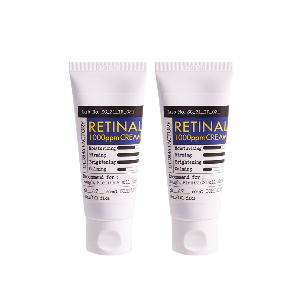 Derma Factory Retinal 1000ppm Cream 30ml (2 Pack)
