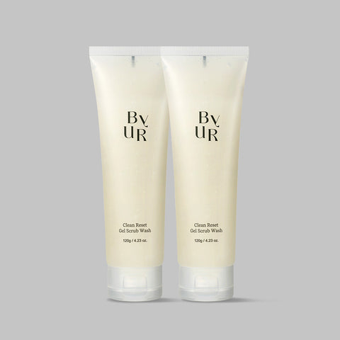 BYUR Clean Reset Cleansing Scrub Peeling Gel Wash 120g+120g (1+1 Set)