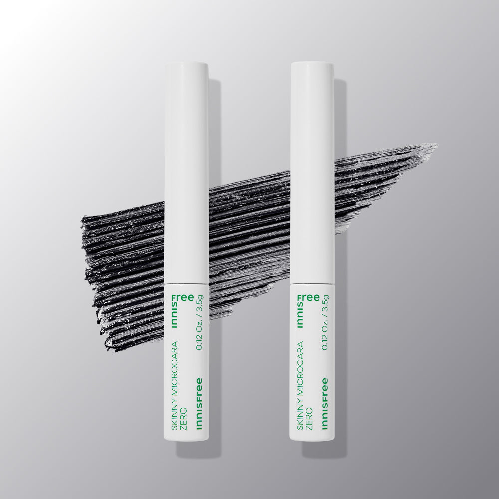 innisfree Skinny Kkomkkom Cara Zero Mascara No.1 Black 3.5 g (2 Pack)