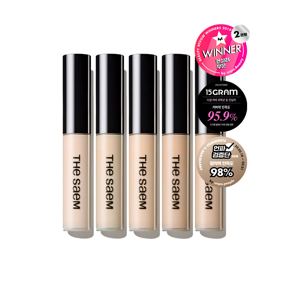 The Saem Cover Perfection Tip Concealer 6.5g (10 Shades)