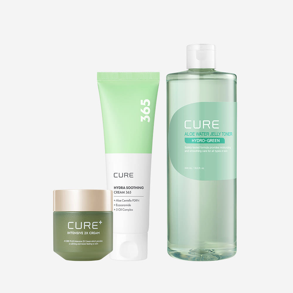 Kim Jeong Moon Aloe Jelly Toner 500ml + 2X Cream 50g + Aloe Cica PDRN Cream 80ml