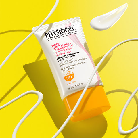 Physiogel Red Soothing AI Sunscreen Advanced 40ml + Free DMT Cleansing Gel 5ml x4