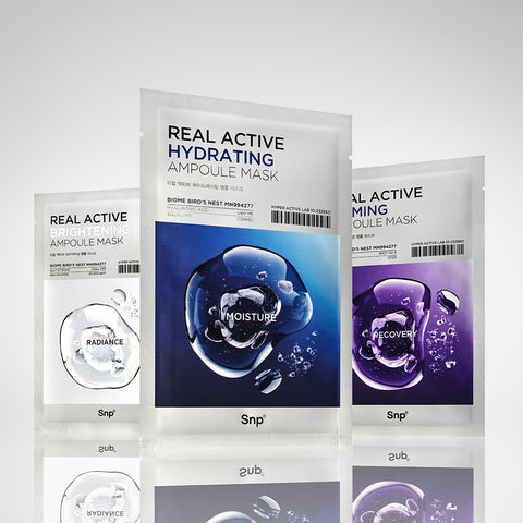 SNP Real Active Ampoule Mask Pack 5 Sheets