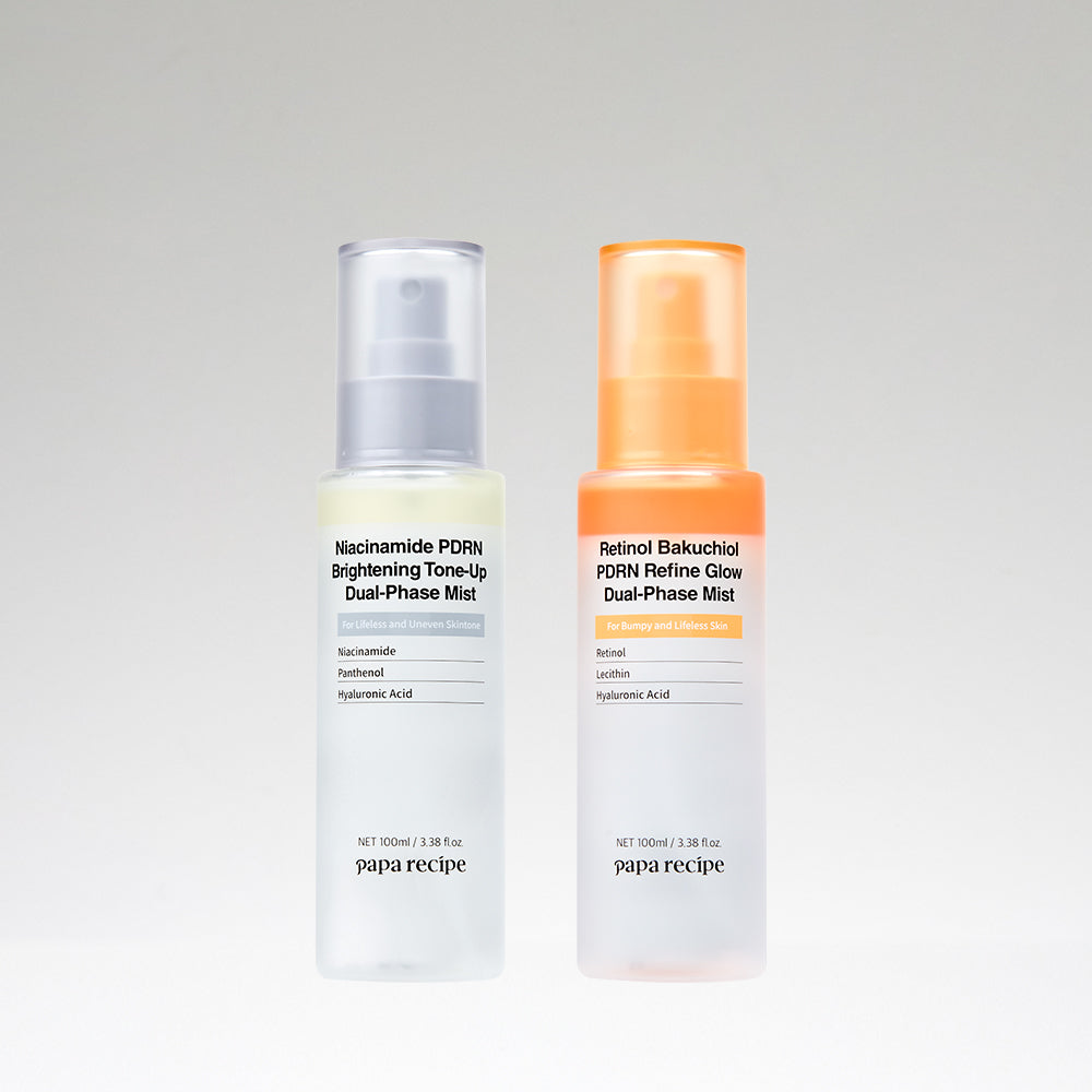 Papa Recipe PDRN Niacinamide Mist 100ml + Retinol Mist 100ml
