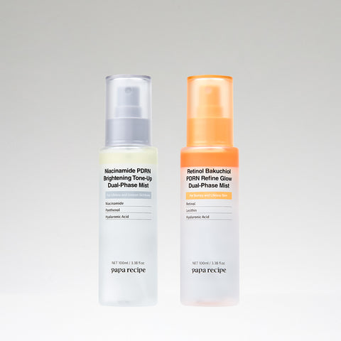 Papa Recipe PDRN Niacinamide Mist 100ml + Retinol Mist 100ml