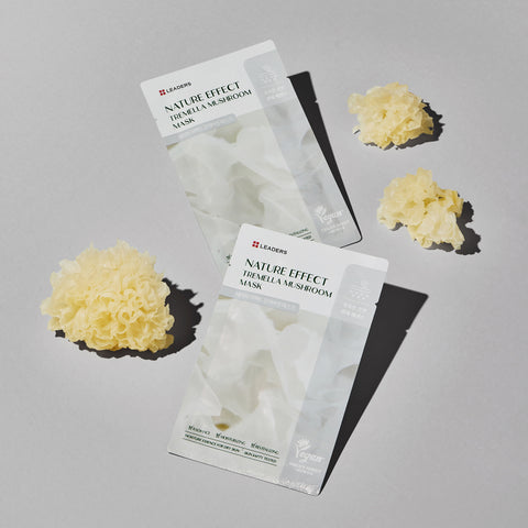 Leaders Nature Effect Silver Ear Mushroom Radiance Sheet Mask 21ml (10 sheets)