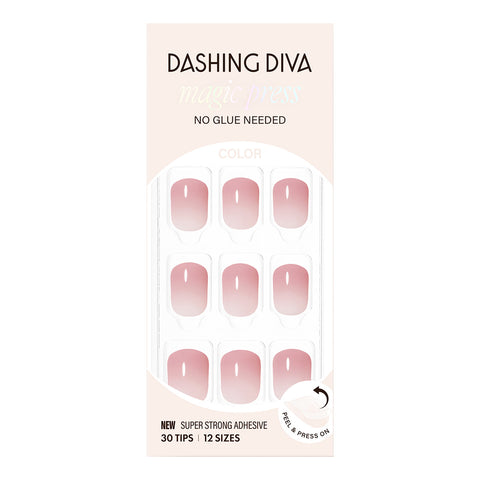 Dashing Diva Magic Press Bear Pink (Short Square) Nail Tips
