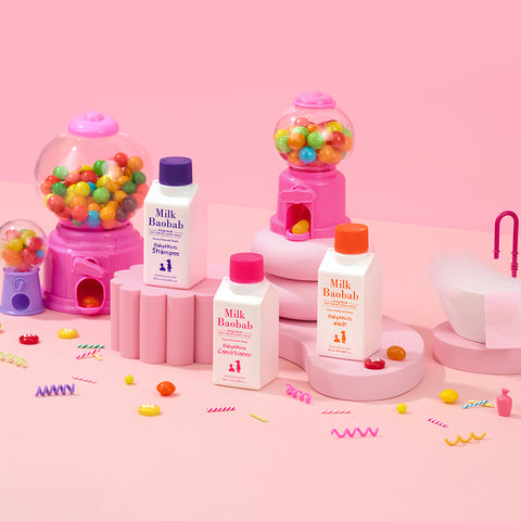 Milk Baobab Baby & Kids Travel Kit (3x70ml: Kids Shampoo + Kids Conditioner + Kids Wash)