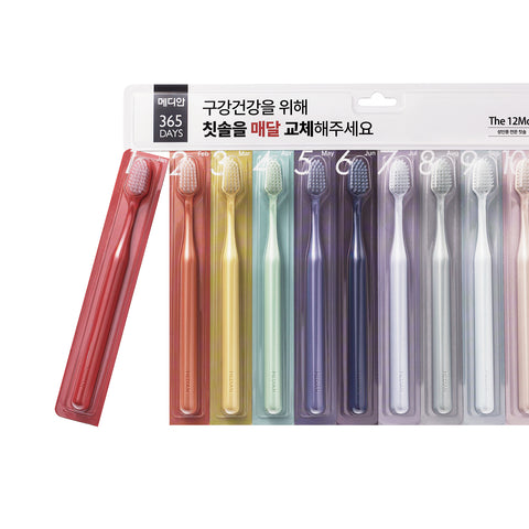 Median 365DAYS Adult Toothbrush 12-Pack