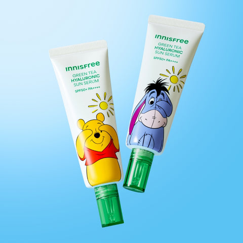 Innisfree Green Tea Hyaluronic Soothing Moisture Sun Serum 50ml (2 Pack)