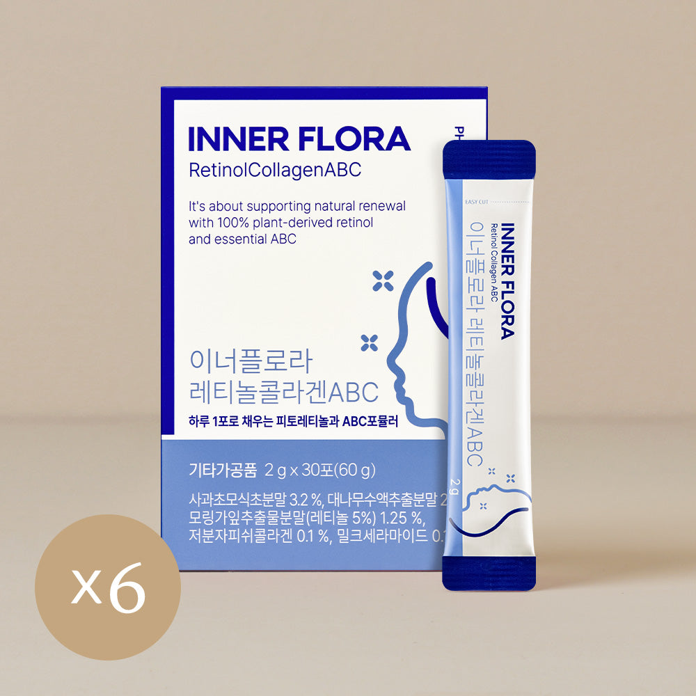 New Origin Innerflora Retinol Collagen ABC 30-Day Supply (6 Boxes)