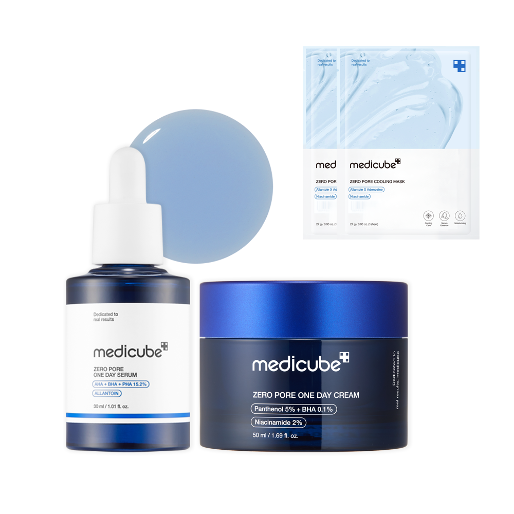 Medicube Zero Pore-Tightening One-Day 2-Piece Set (Serum 30ml + Cream 50ml)
