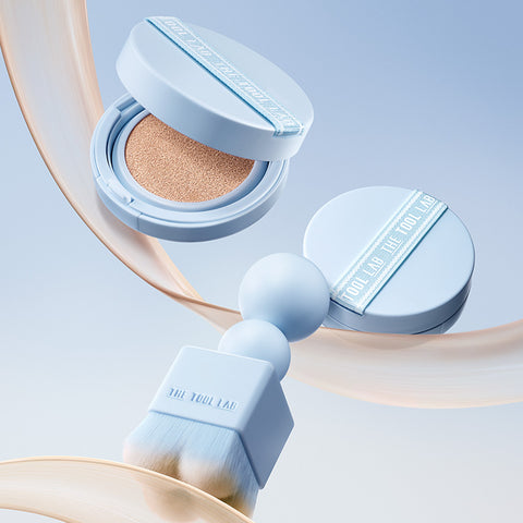 The Tool Lab Stamp Skin-Fit Cushion Airy 11g Cushion & Brush Set (Refill sold separately) SPF40++