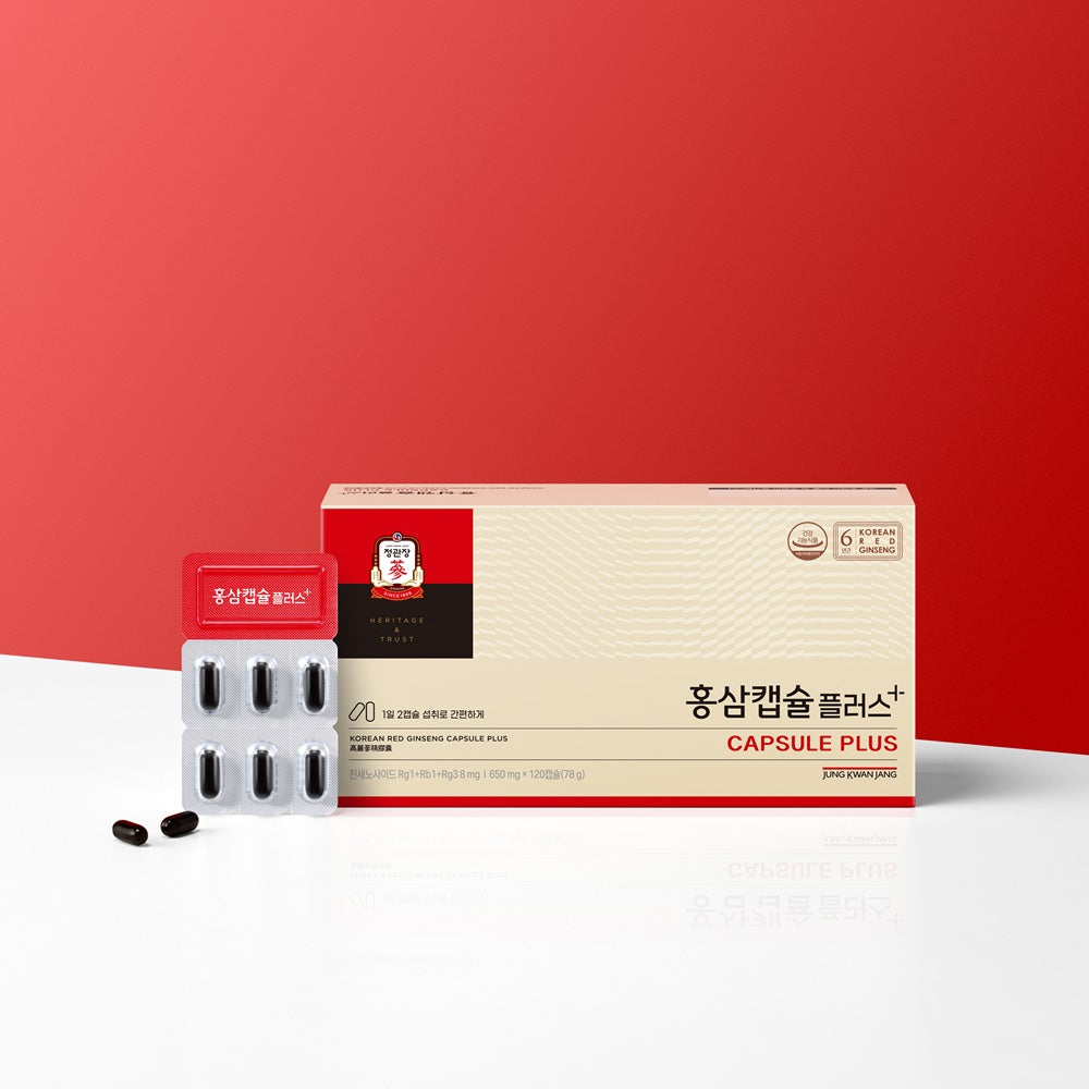 JungKwanJang Red Ginseng Capsule Plus 650mg 120 Capsules