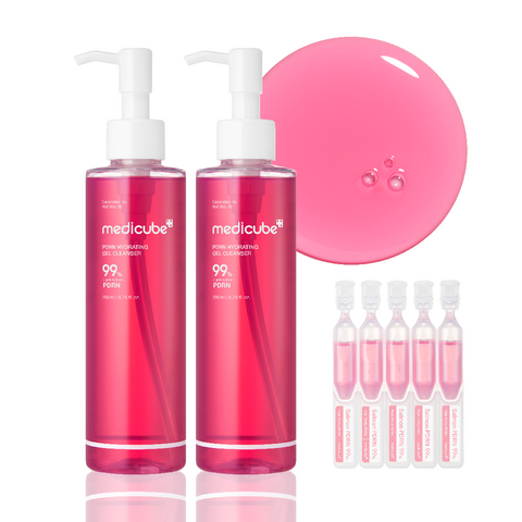 Medicube PDRN Pink Gel-to-Foam Tone-Up Cleanser 200ml (2 pack)