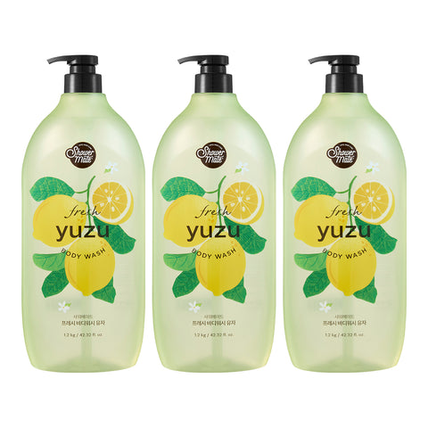 Shower Mate Fresh Body Wash Clean Cotton Scent 1.2kg x3 + Labsin Lemon Hand Wash 500ml