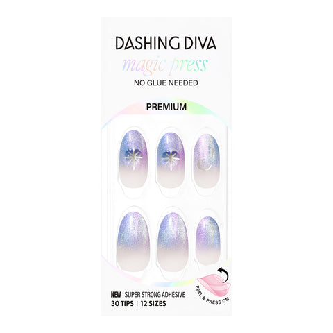 Dashing Diva Magic Press Ethereal Night (Almond) Nail Tips