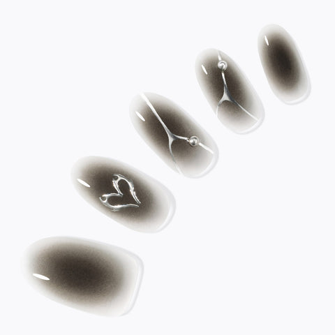 Dashing Diva Magic Press Smoke Shade (Almond) Nail Tips