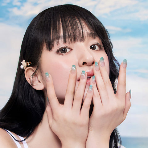 Dashing Diva Magic Press Starlit Jade (Coffin) Nail Tips