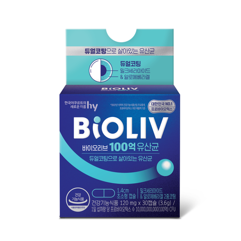 Korea Yakult BioLive 10 Billion Surviving Probiotics 30 Capsules x 3 (3-Month Supply)