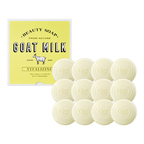 Shower Mate Goat Milk Soap 90 g (12 pcs) + Donkey Milk Soap 100 g