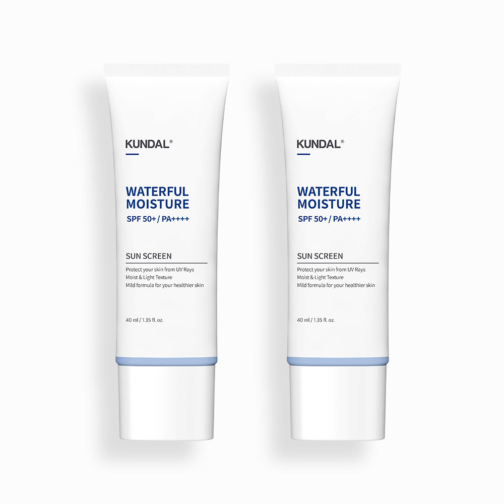 Kundal Daily Waterful Moisture Sun Cream SPF50+ 40ml (2 Pack)
