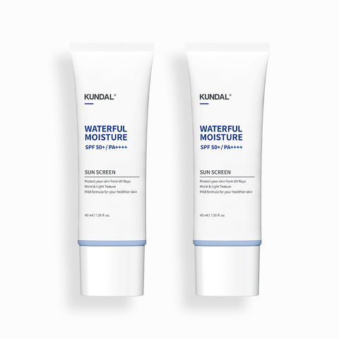 Kundal Daily Waterful Moisture Sun Cream SPF50+ 40ml (2 Pack)