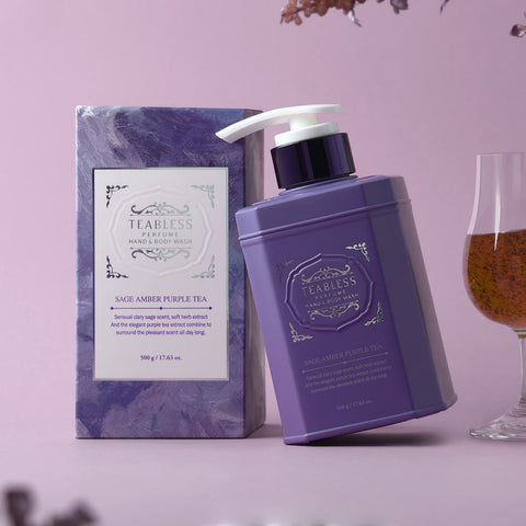 Teabless Sage Amber Purple Tea Perfume Body Wash 500g Double Pack
